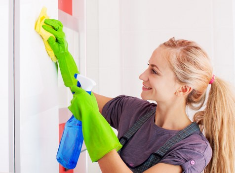 Professional after builders cleaning in a renovated room