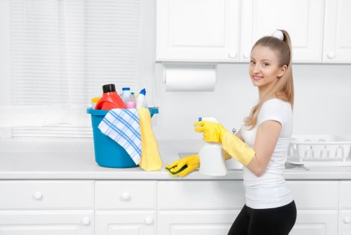 Baking soda sprinkled on a mattress for odor control