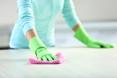Office one off cleaning with dusting and floor care
