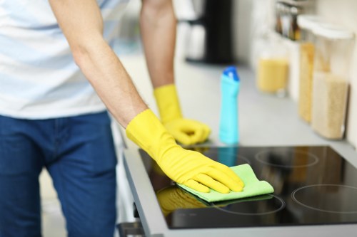Bathroom kept fresh through regular cleaning